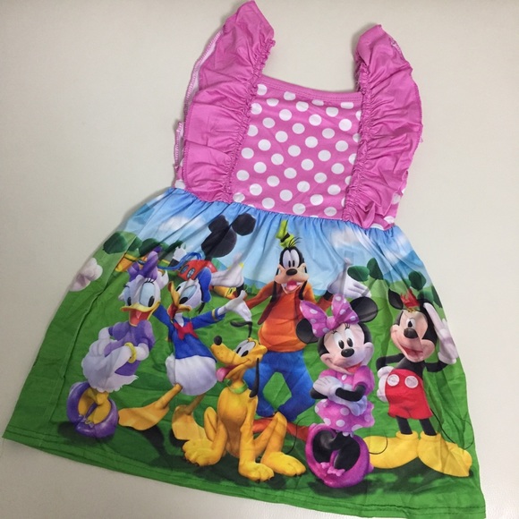 Minnie Mickey Mouse Cute Pink Dress - Picture 6 of 6